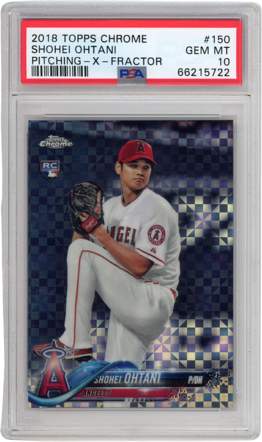2018 Topps Chrome #150 Shohei Ohtani RC Rookie X-Fractor PSA 10 GEM MINT