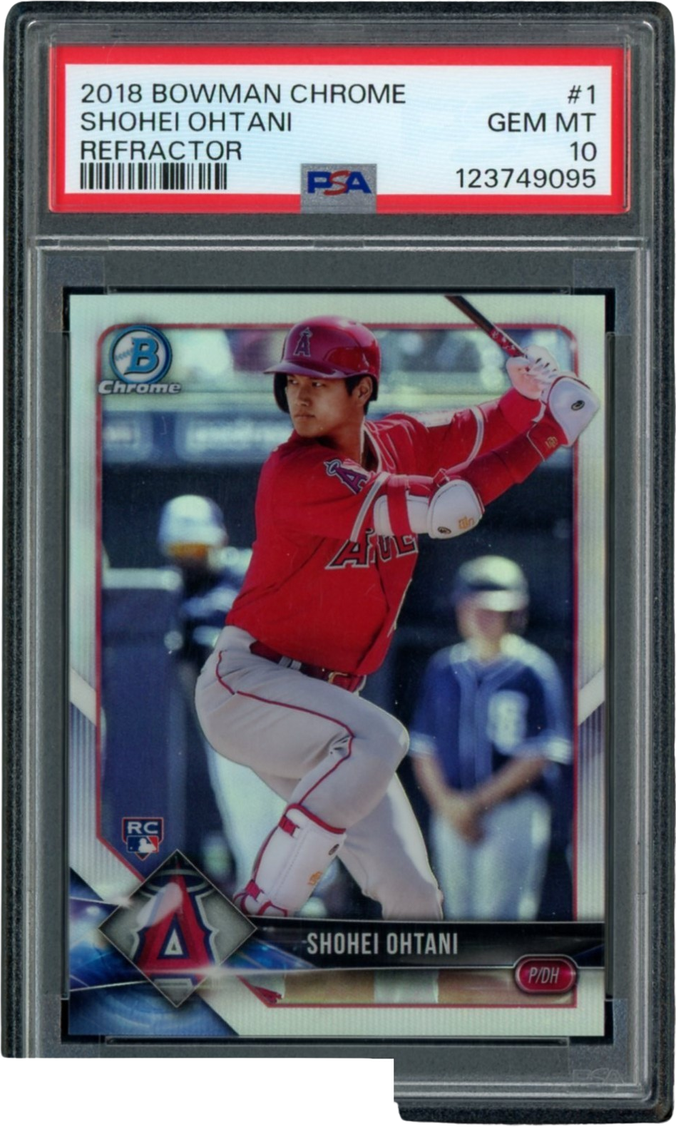 2018 Bowman Chrome Refractor #1 Shohei Ohtani Angels RC Rookie /499 PSA 10